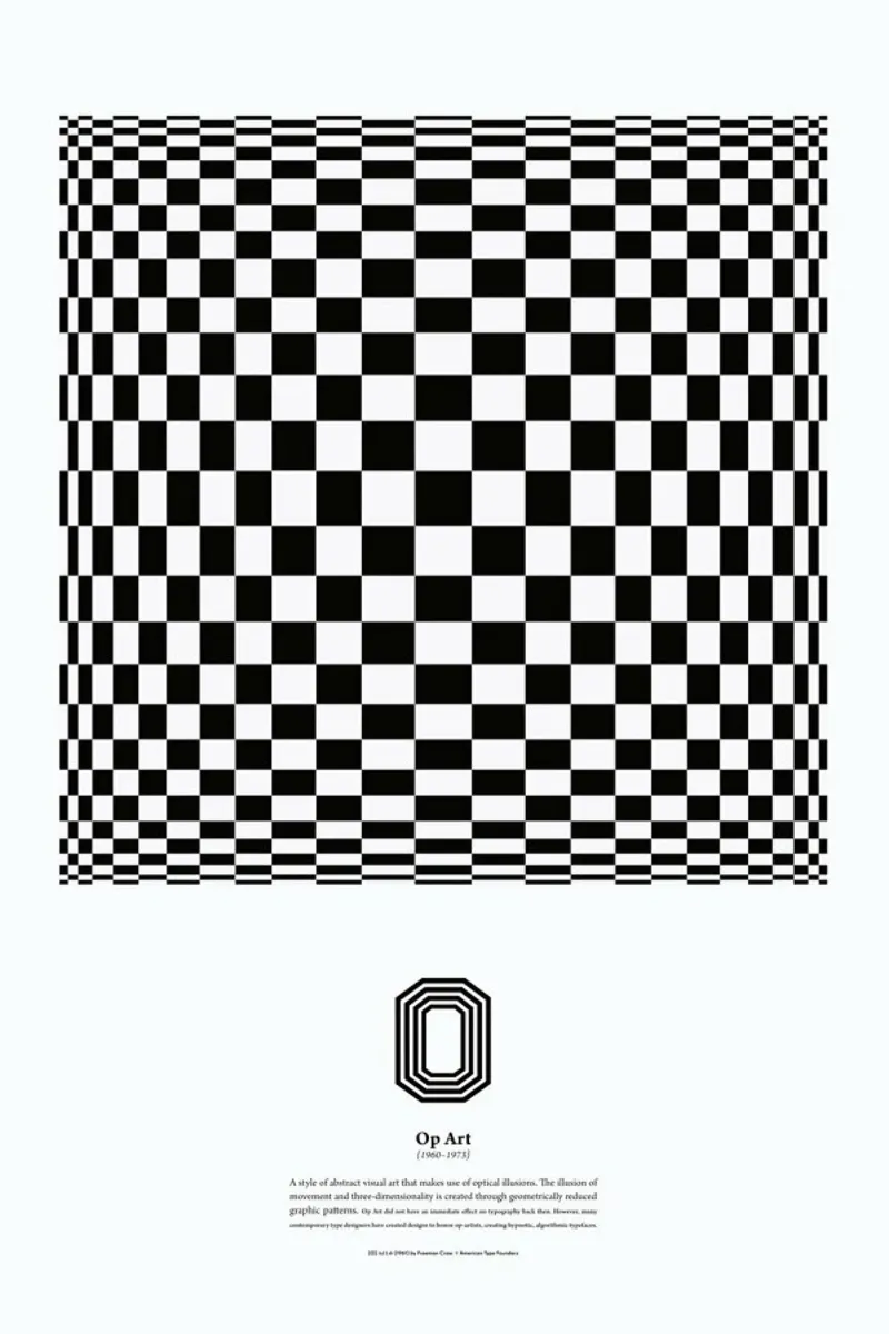 O - Op Art pellicola backlit da The True Type