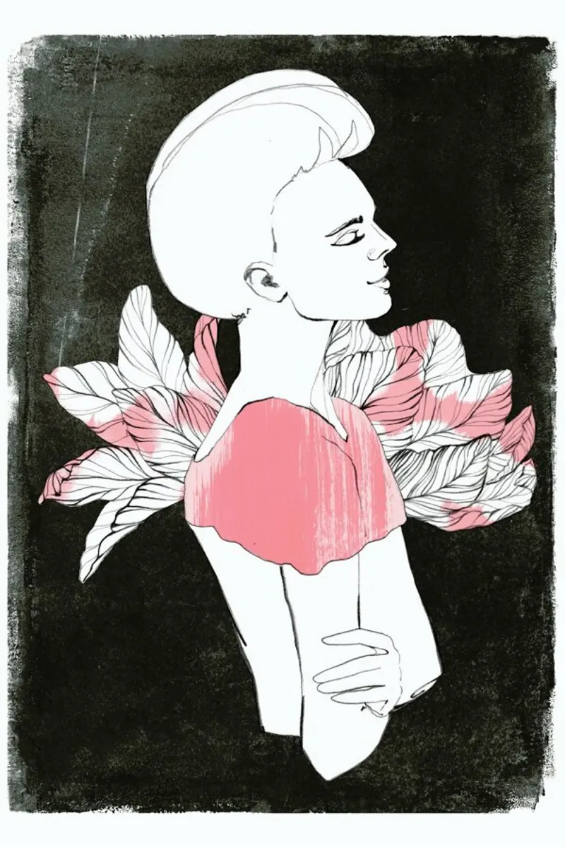 Marjorie Poster mit Aluminium Rahmen von youdesignme