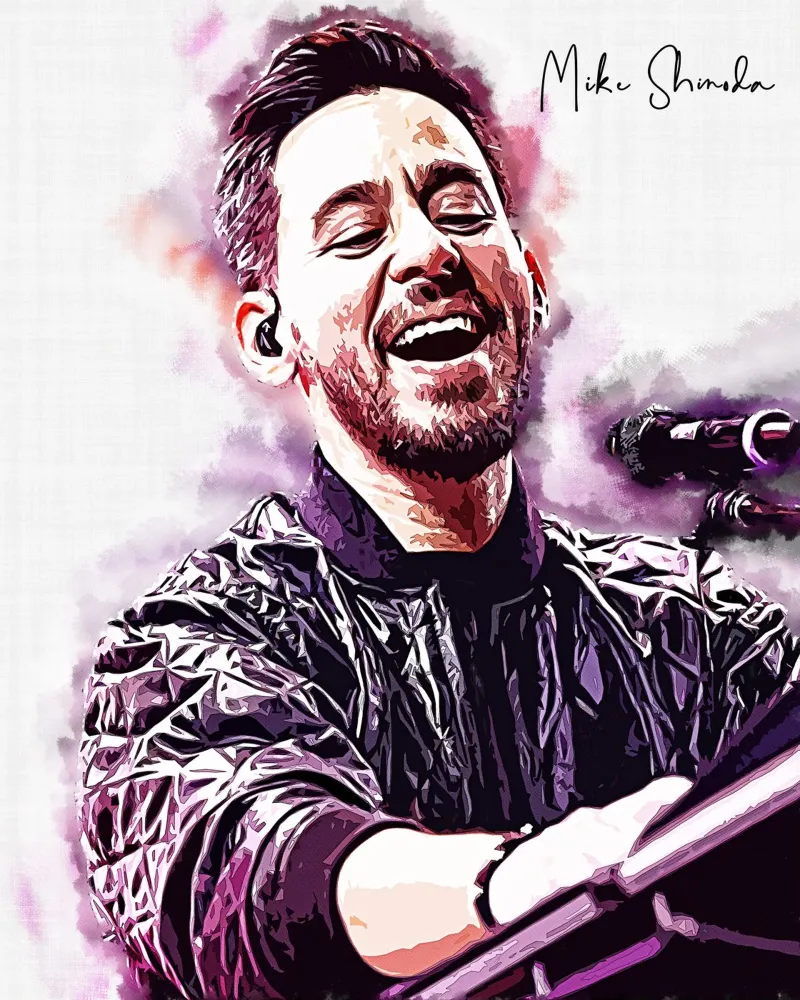 La storia di Mike Shinoda poster con telaio in plastica da neonartroom
