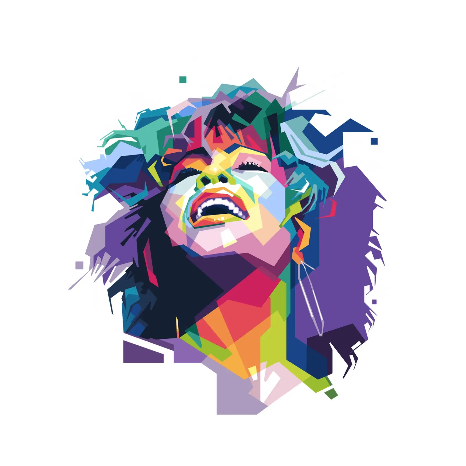 La regina del rock 'n' roll poster con telaio in alluminio da Alkahfsmart
