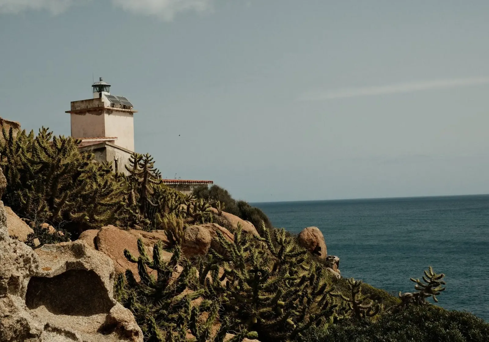 Lighthouse Overlooking the Sea carta hahnemühle da FujiPrints