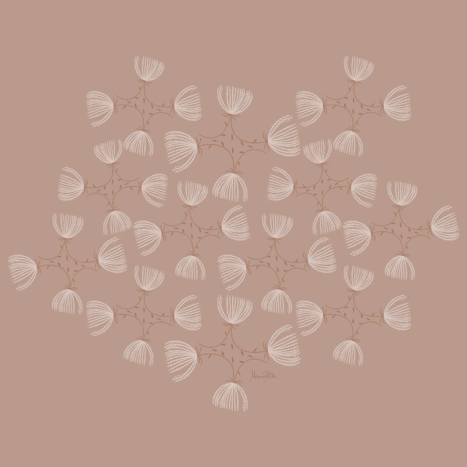 The fluffy pattern pellicola backlit da Mandalla Pattern