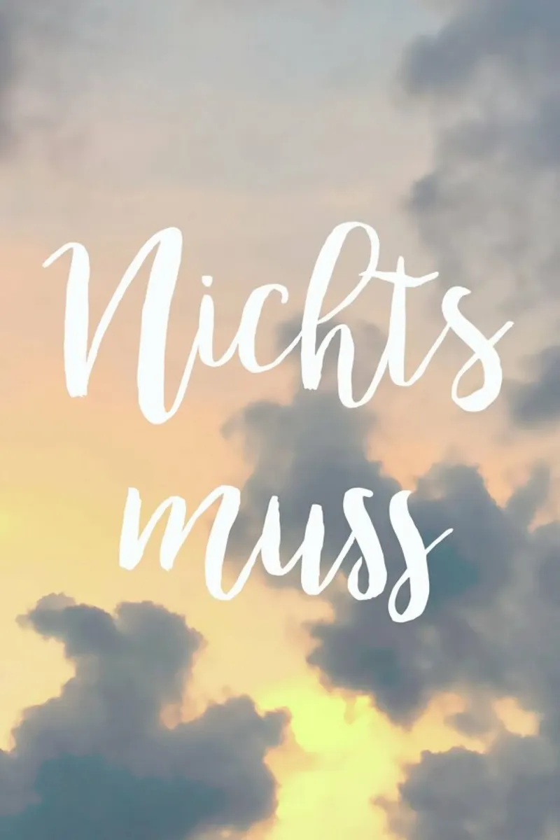Nichts Muss poster con telaio in alluminio da UN-TYPISCH