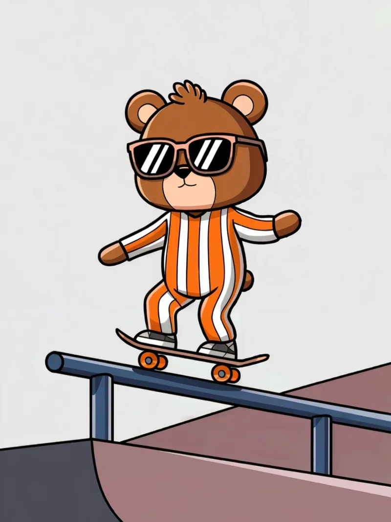 Orso Skateboarding pellicola backlit da logic