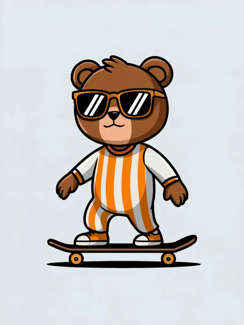 Orso Skateboarding pellicola backlit da logic