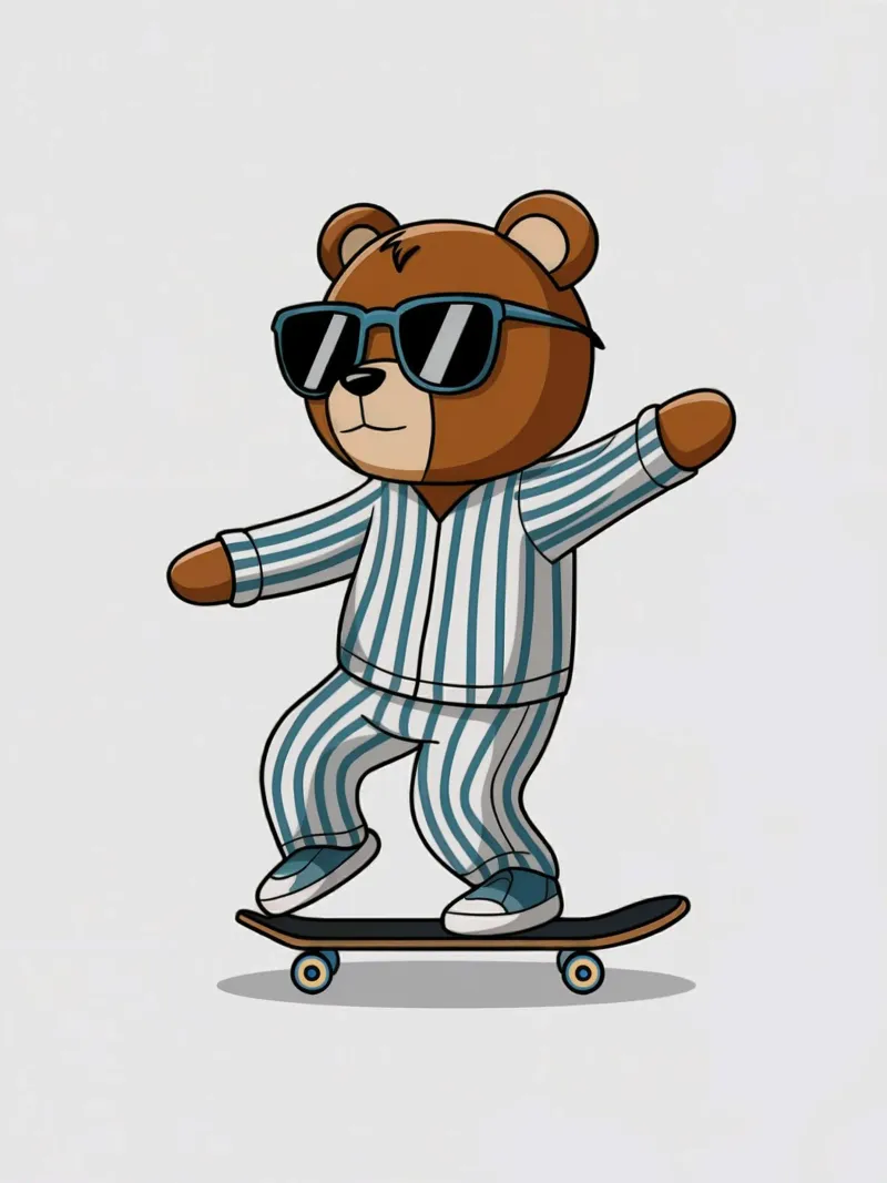 Orso Skateboarding pellicola backlit da logic