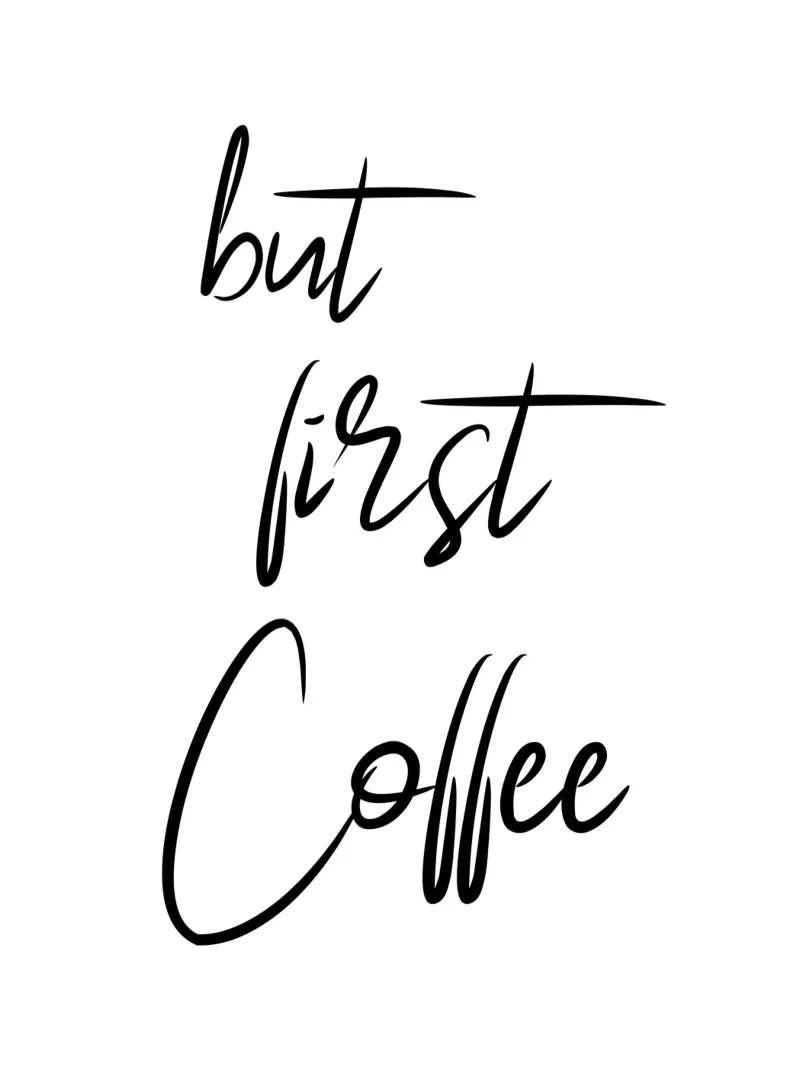 Ma prima il caffè - La scrittura a mano pellicola backlit da pierosvisuals