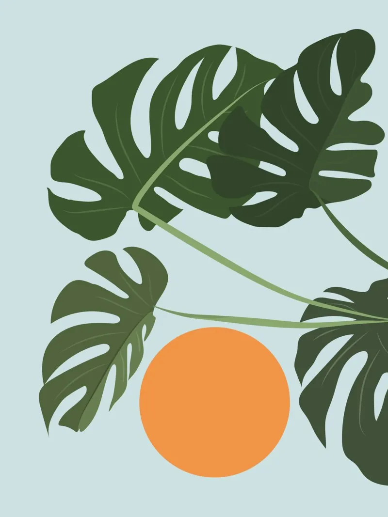 Monstera Sky alluminio dibond da pierosvisuals