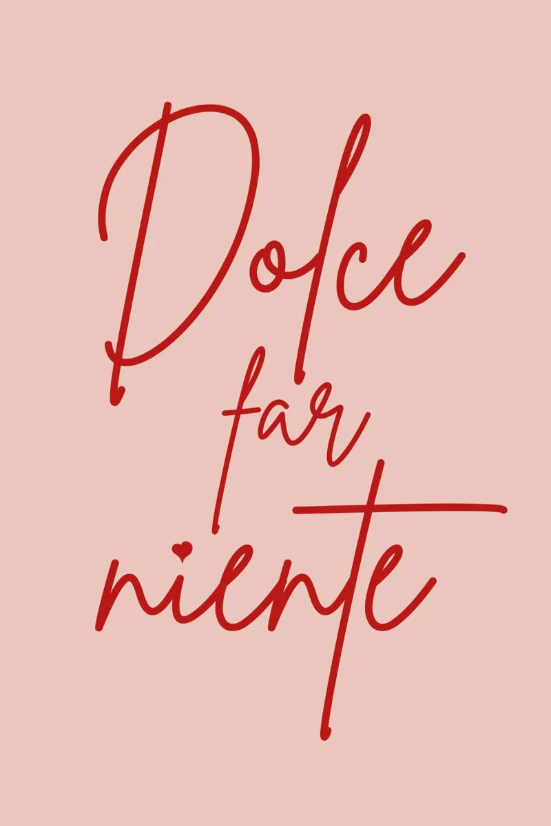 Süßes Nichtstun - Dolce Far Niente Leinwand mit Schattenfugenrahmen von pierosvisuals