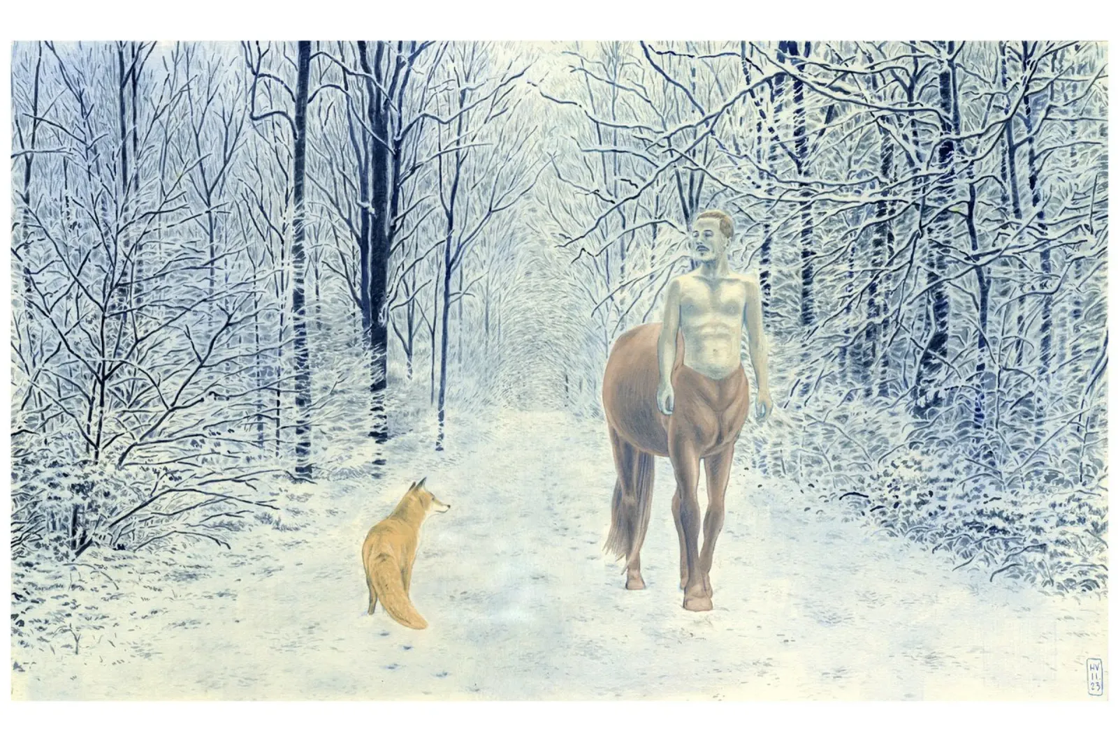 Renard et Centaure pellicola backlit da Humphrey VIDAL