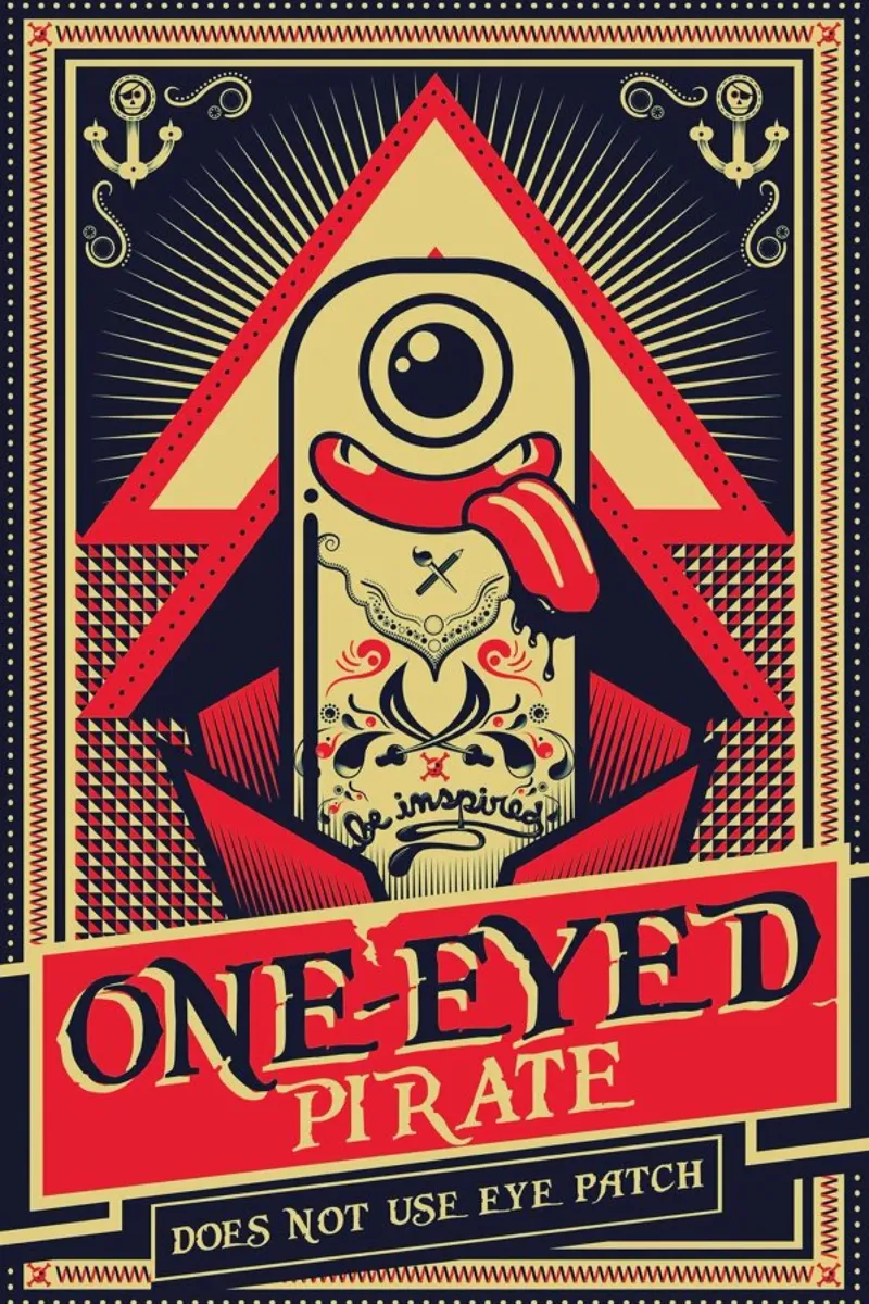 One-eyed pirate forex plate by Victor Beuren