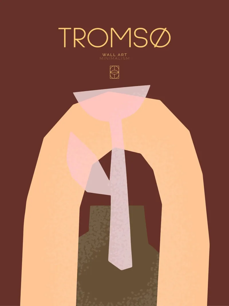 Color Flow No 61 poster con telaio in legno da treechild