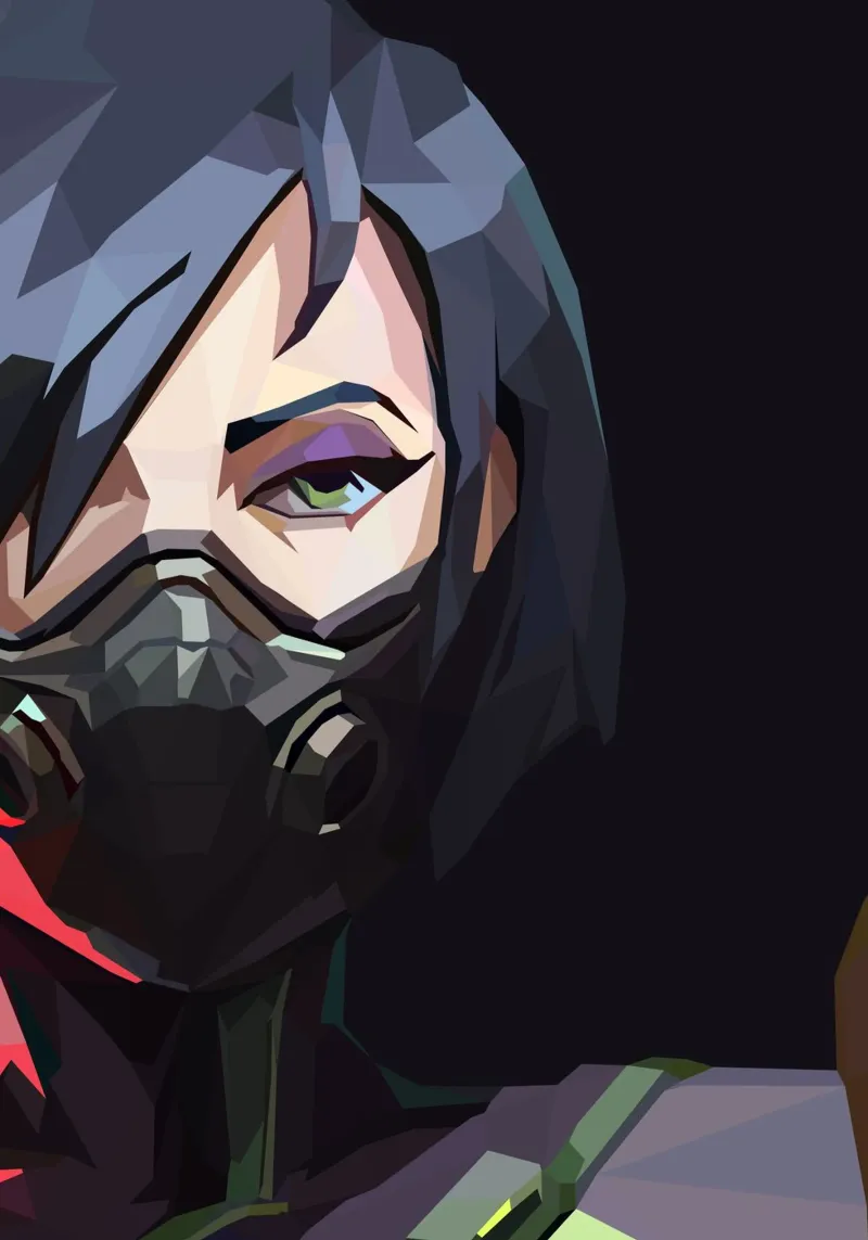 character game pellicola backlit da Low poly art