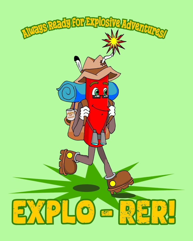 Explo-rer Funny Adventures Escursionista ed escursionista plexiglass da sillyindustries