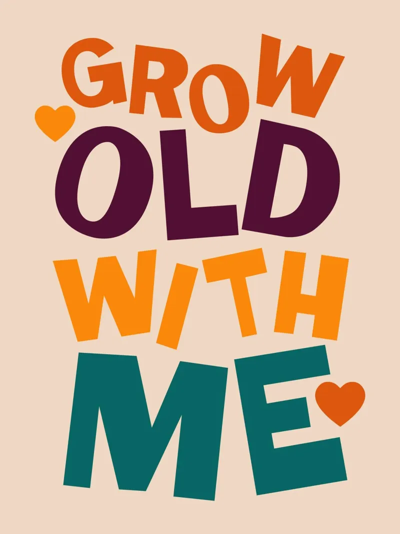 Grow Old With Me acrylic glass by susanapaz