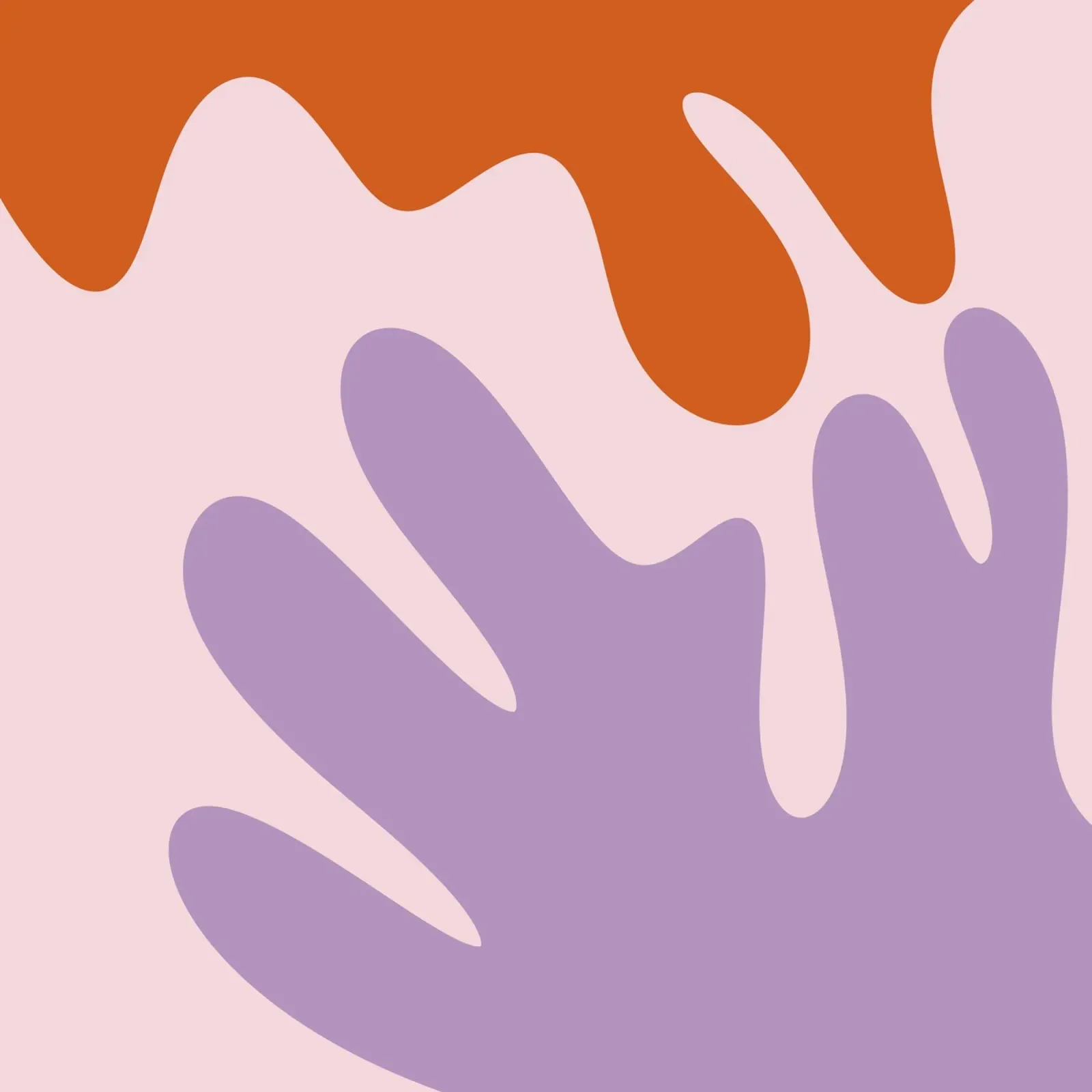 Forme astratte moderne - rosa, viola, marrone carta hahnemühle da Wackapacka