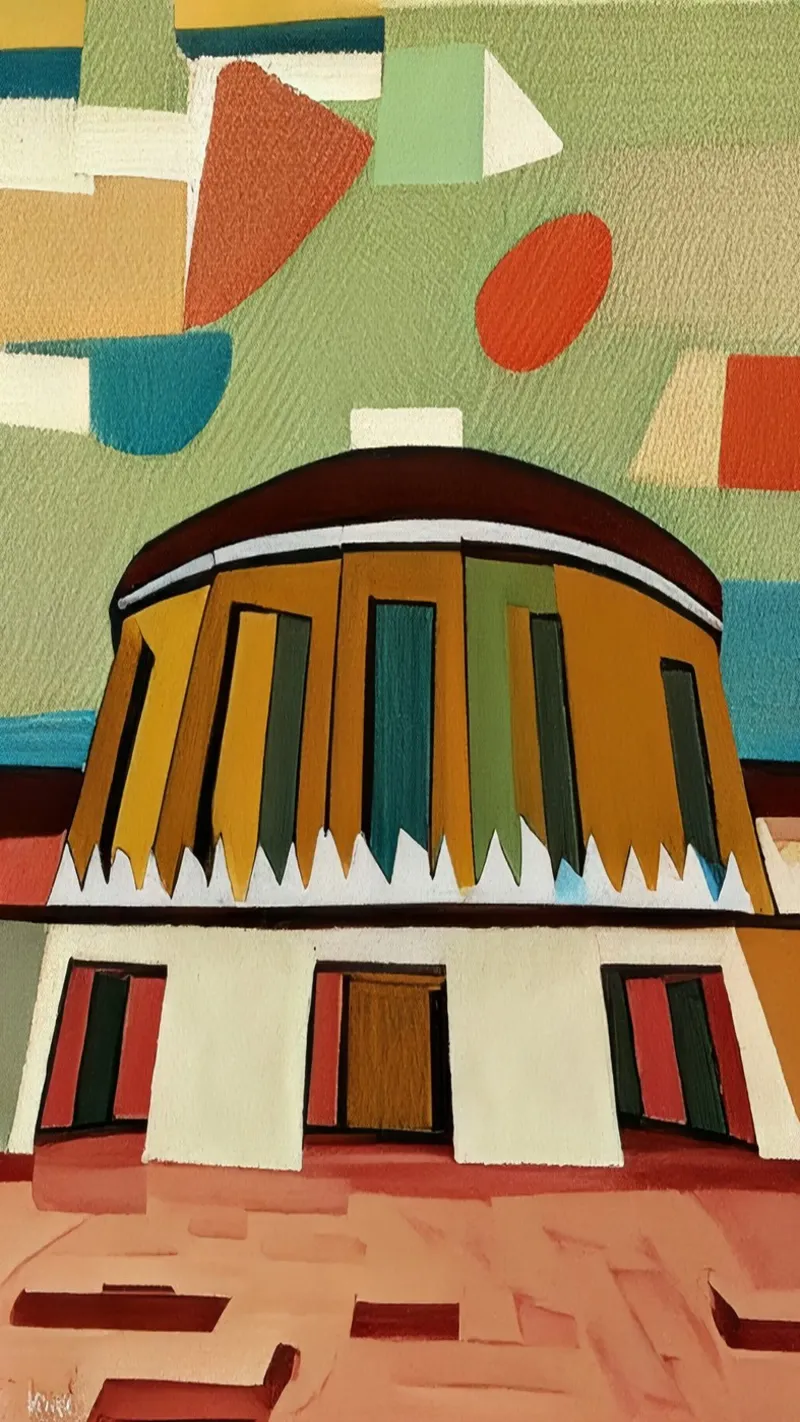 Visite_Escursioni_Stazione ferroviaria di Deutz poster con telaio in alluminio da Abstract Art by LK