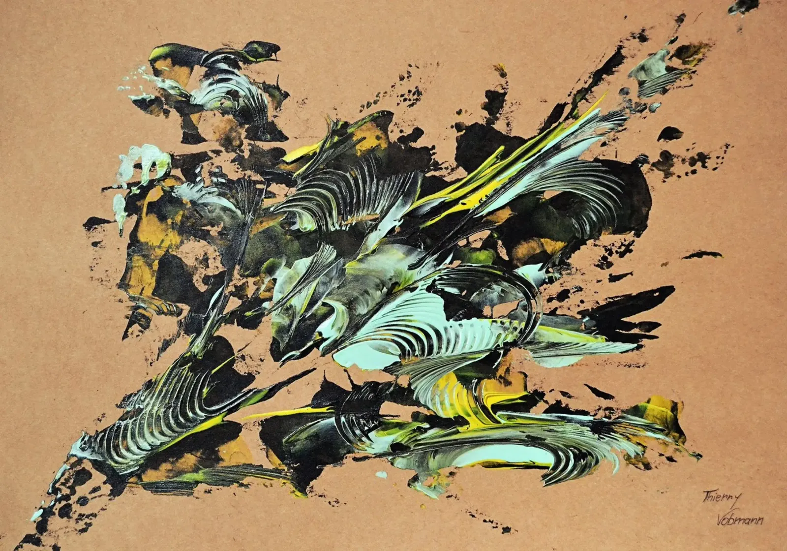 NATURAL STYLE 32 pellicola backlit da Thierry Vobmann Abstract painting