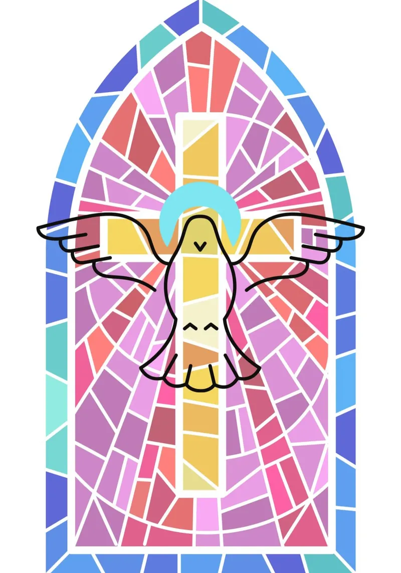 Holy Spirit alluminio dibond da LisaArtes