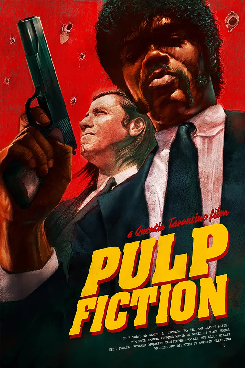 Pulp Fiction Movie carta hahnemühle da Attaboy Dsgn