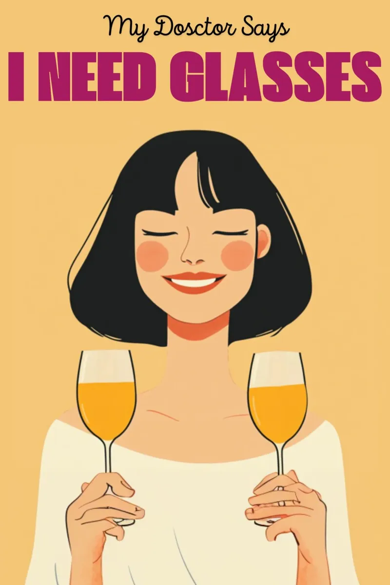 My Doctor Says I Need Glasses poster con telaio in legno da NORDLICHT DESIGNS