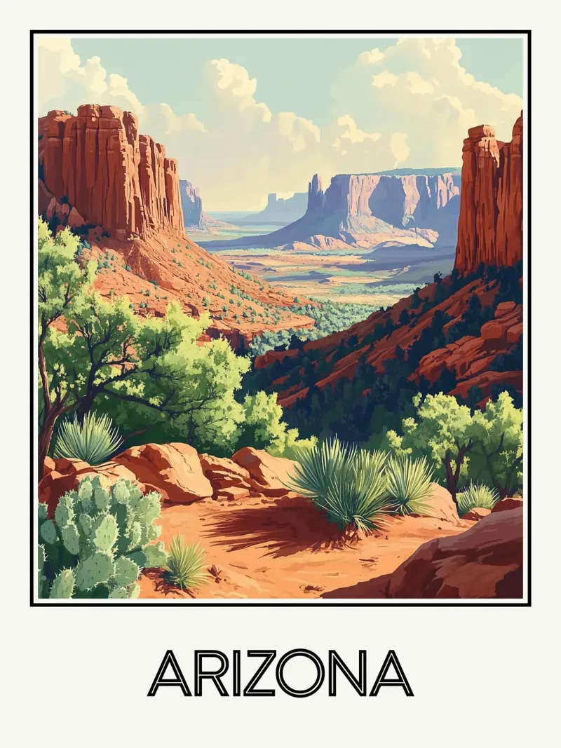 Arizona Acryl-Glas von Frame the World