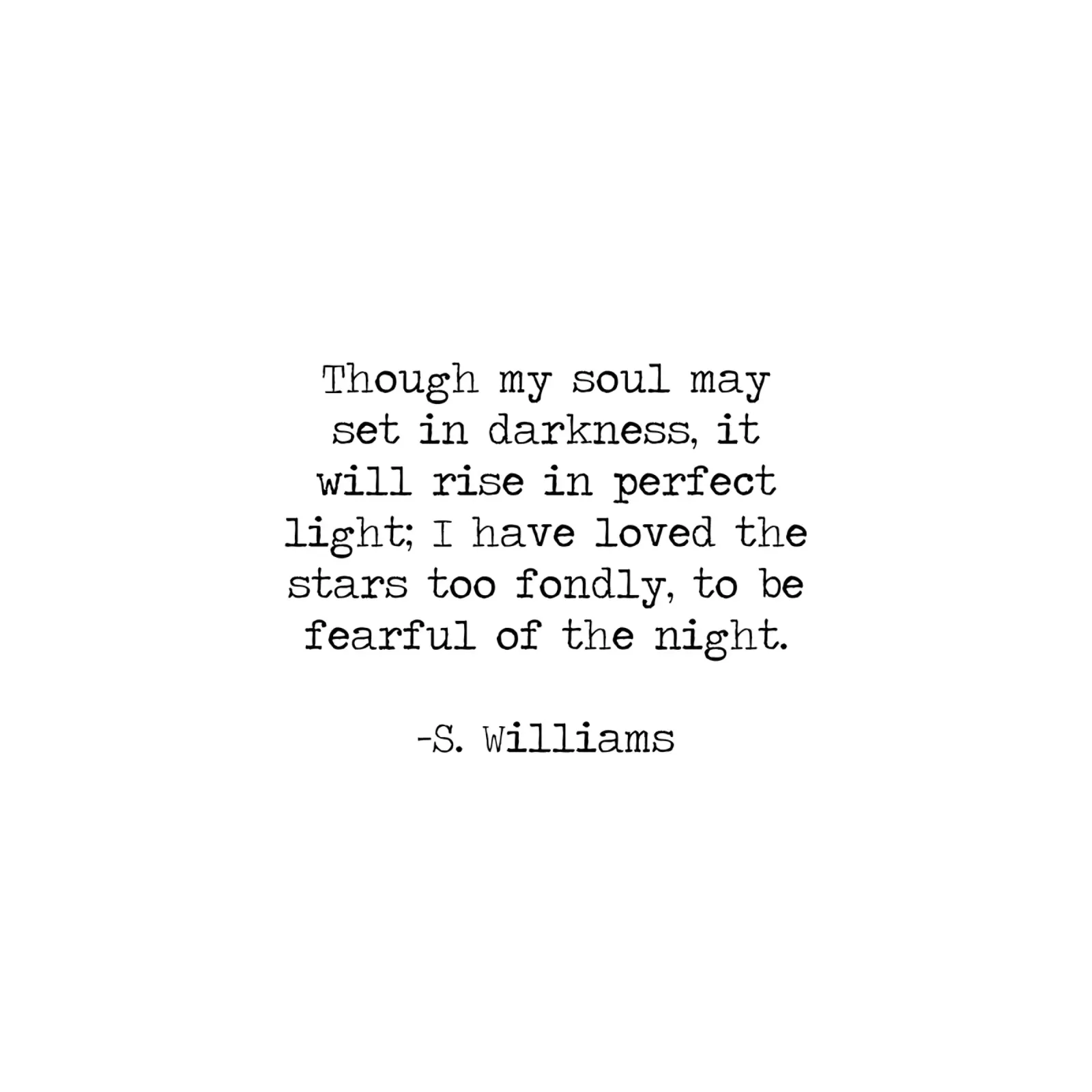 Ho amato troppo le stelle per avere paura della notte. poster con telaio in legno da Summer Soul Co. - Quotes