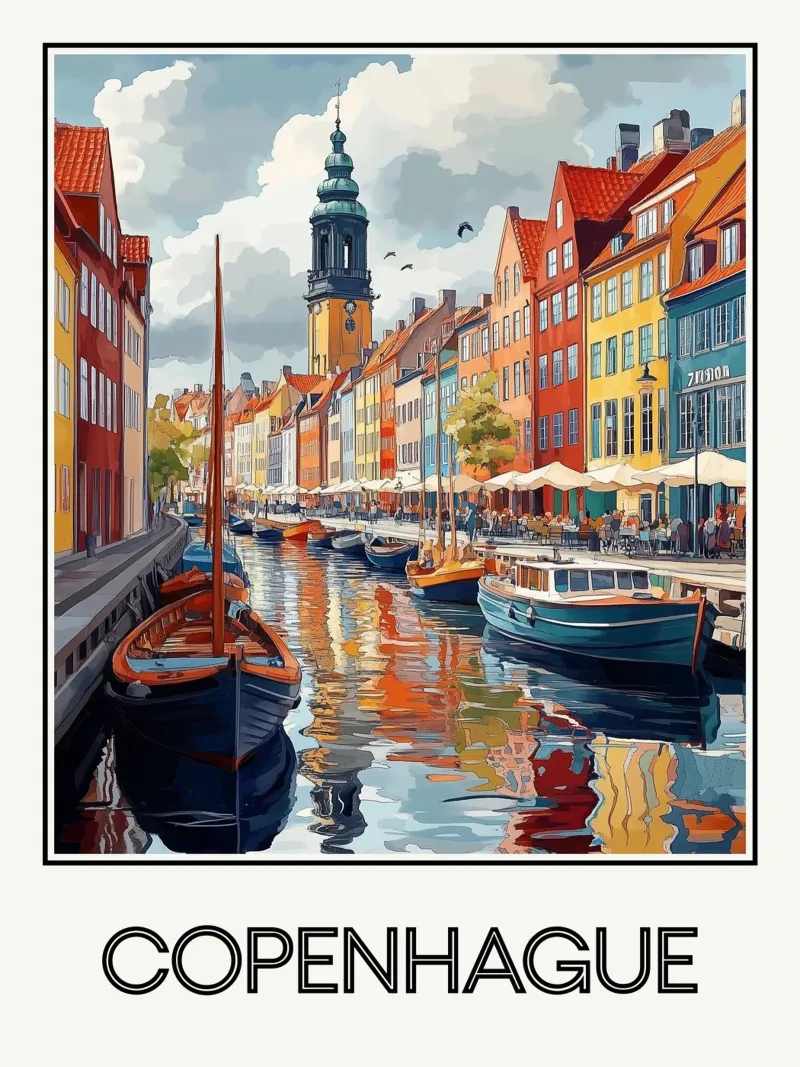 Copenaghen poster da Frame the World