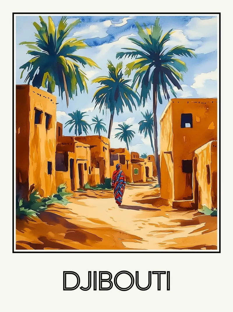 Gibuti poster da Frame the World