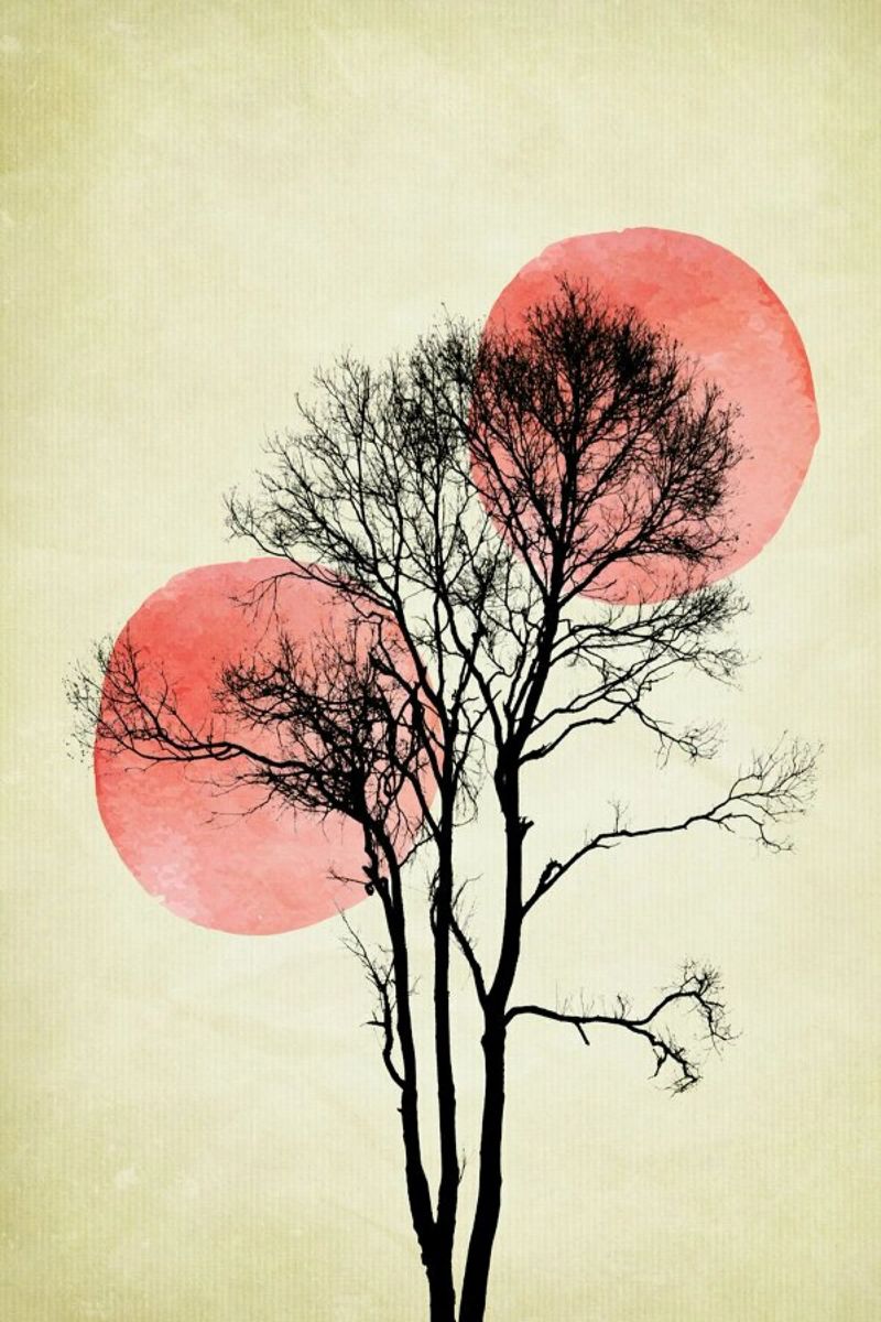 Moon And Sun Hiding Poster von Kubistika
