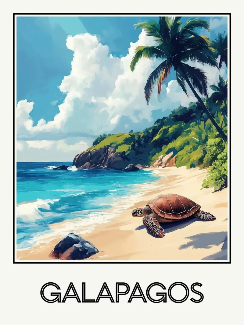 Galapagos poster da Frame the World