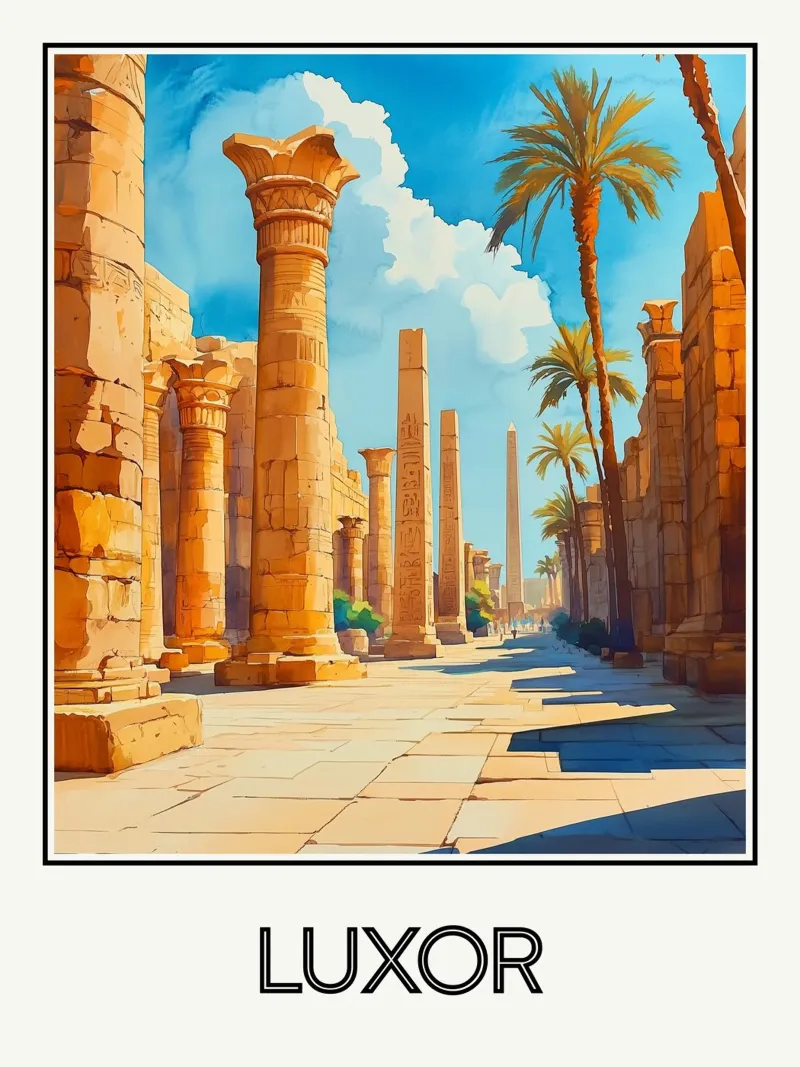 Luxor tela con Cornice a cassetta da Frame the World