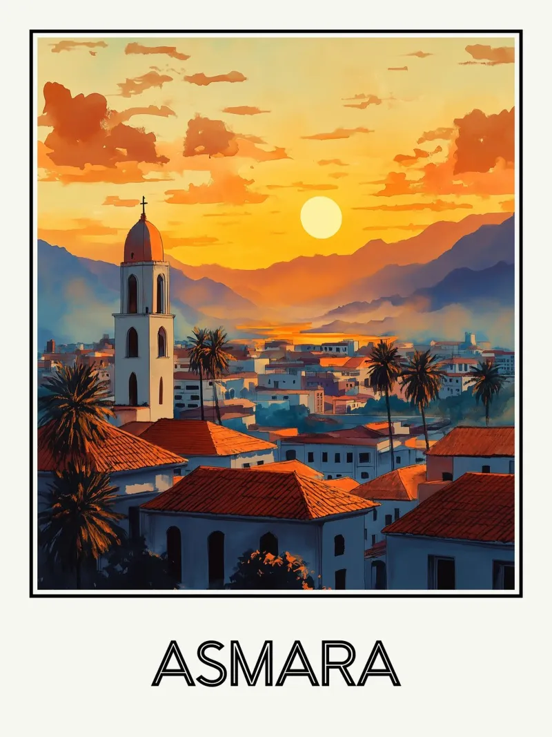 Asmara Eritrea poster canvas by Frame the World