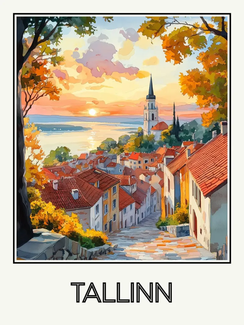 Tallinn poster da Frame the World