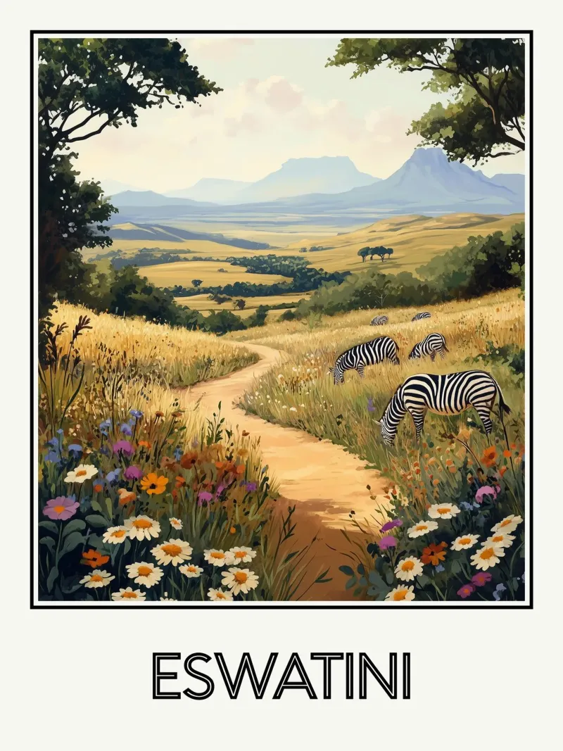 Eswatini poster da Frame the World