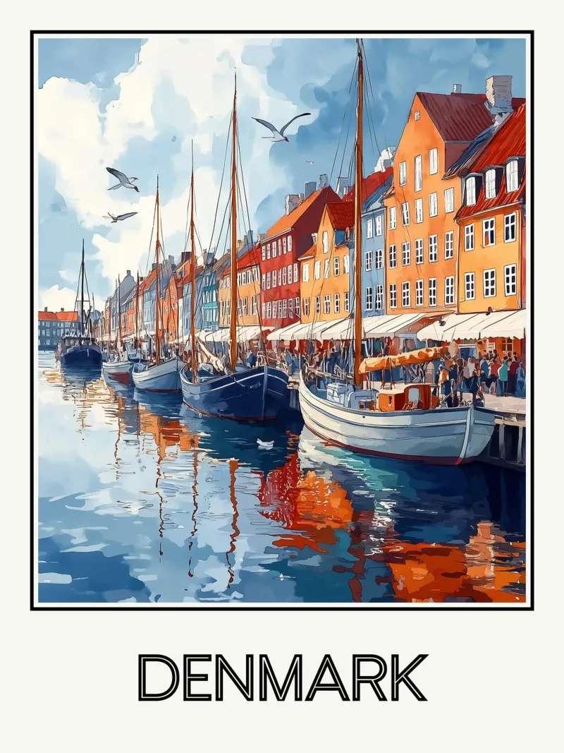 Danimarca carta hahnemühle da Frame the World