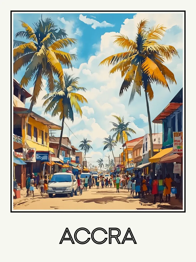 Accra poster da Frame the World