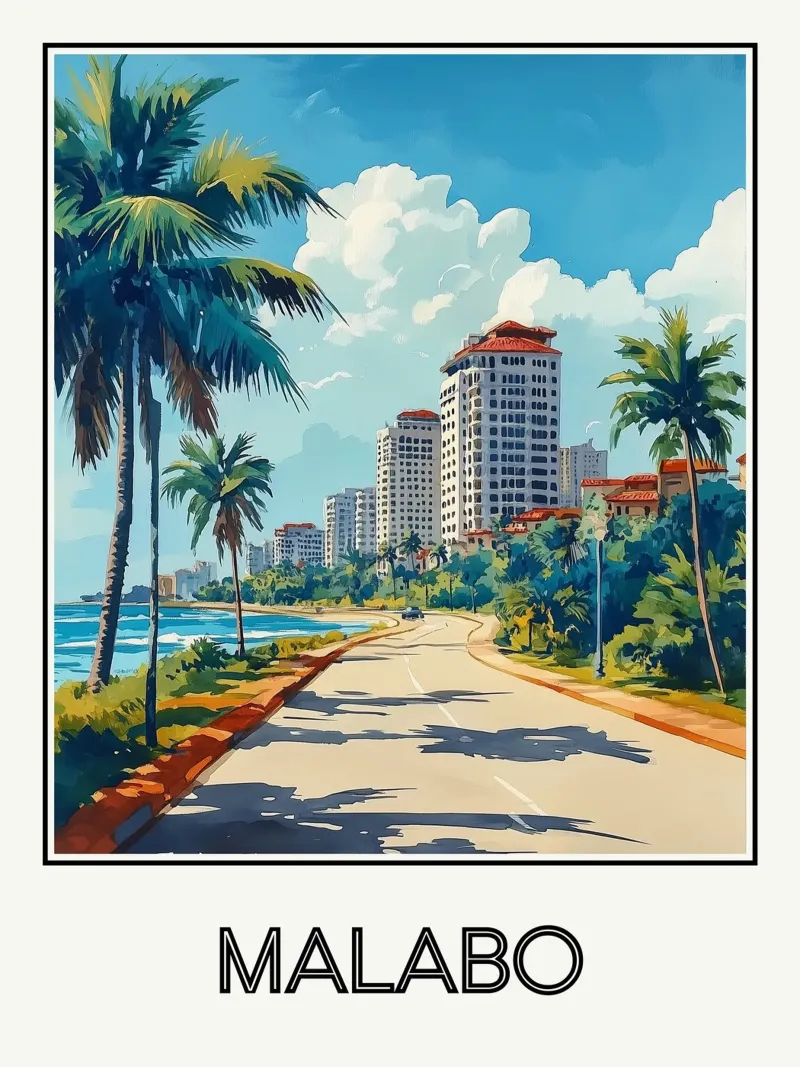 Malabo poster da Frame the World