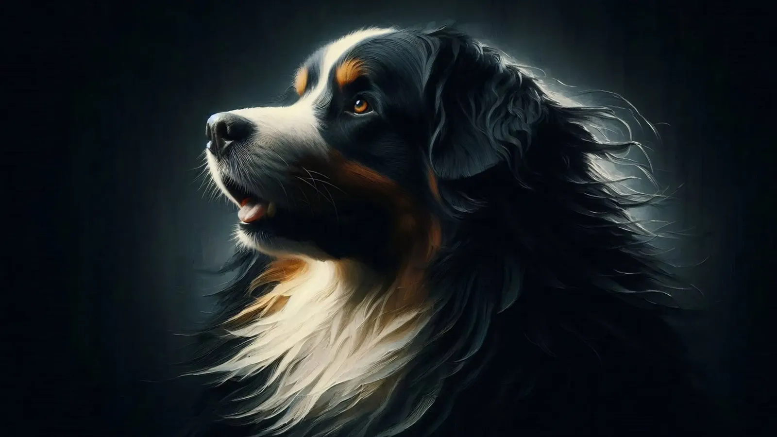 Berner Sennenhund – Tierbild Acryl-Glas von hunde-katzen-tiere