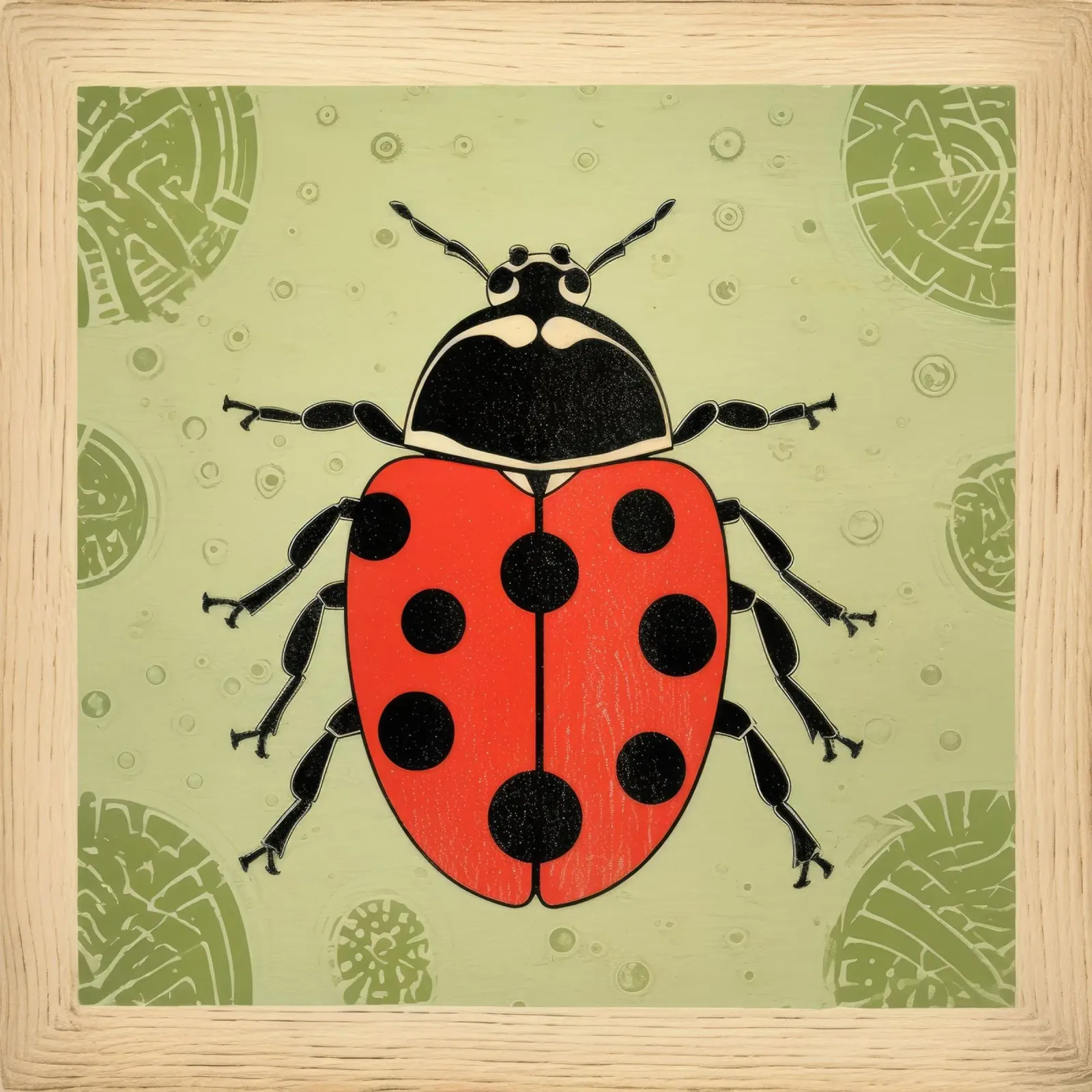 Coccinella verde 3 pellicola backlit da Minimal Animal Art