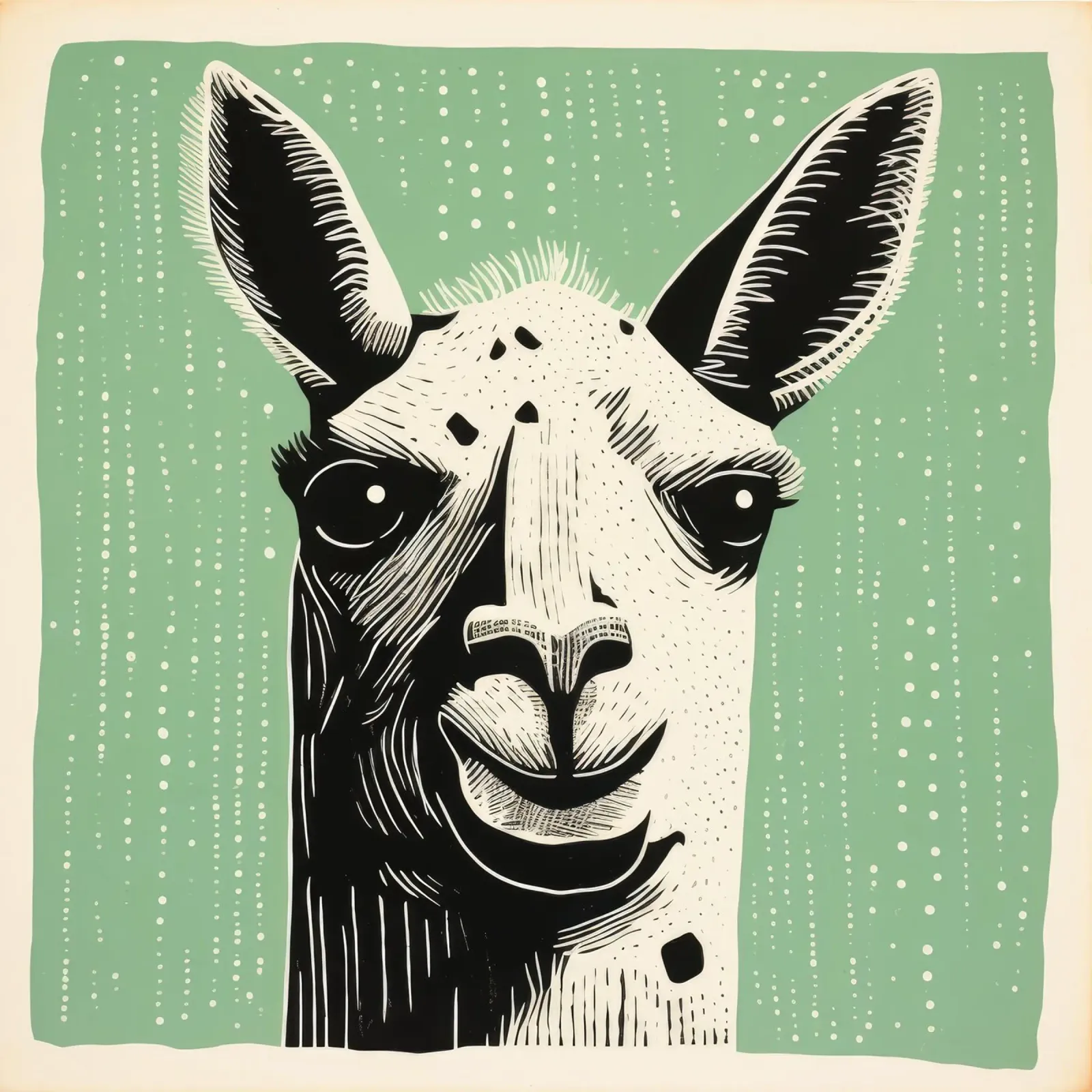 Lama verde 2 plexiglass da Minimal Animal Art