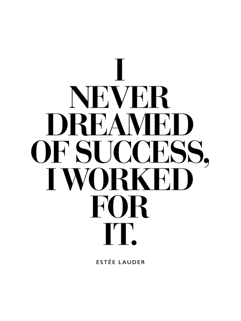 I Never Dreamed of Success, I Worked For It canvas by THE MOTIVATED TYPE