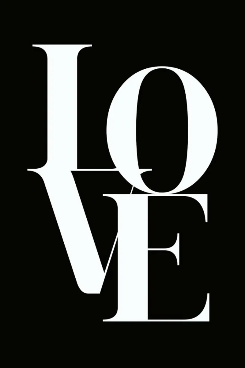 Love 1 poster avec cadre en aluminium de Froilein Juno