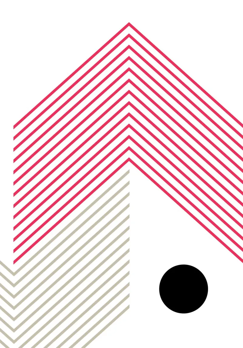 Minimal lines Abstract Hahnemühle von KHouse Studio