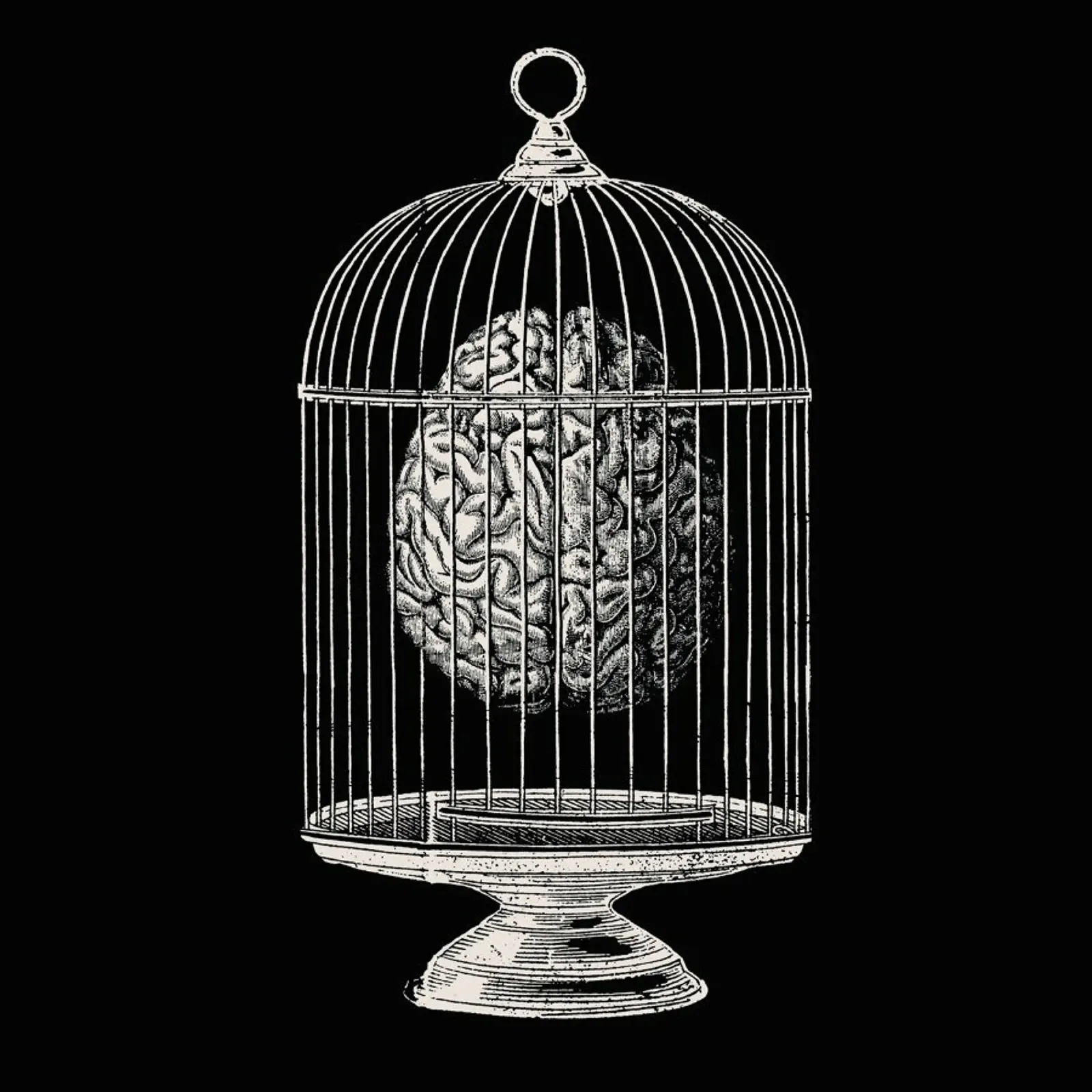 Free My Mind poster con telaio in legno da Tobe Fonseca