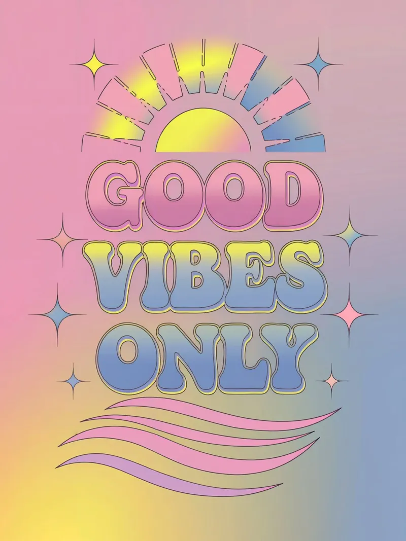 Good Vibes Only canvas by logic