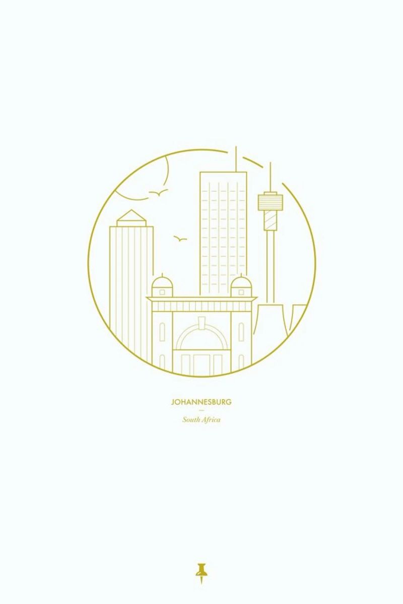 Johannesburg Poster von Dean Smith