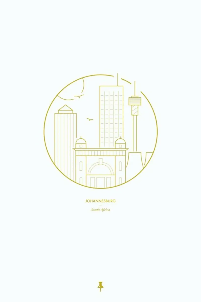 Johannesburg canvas by Dean Smith