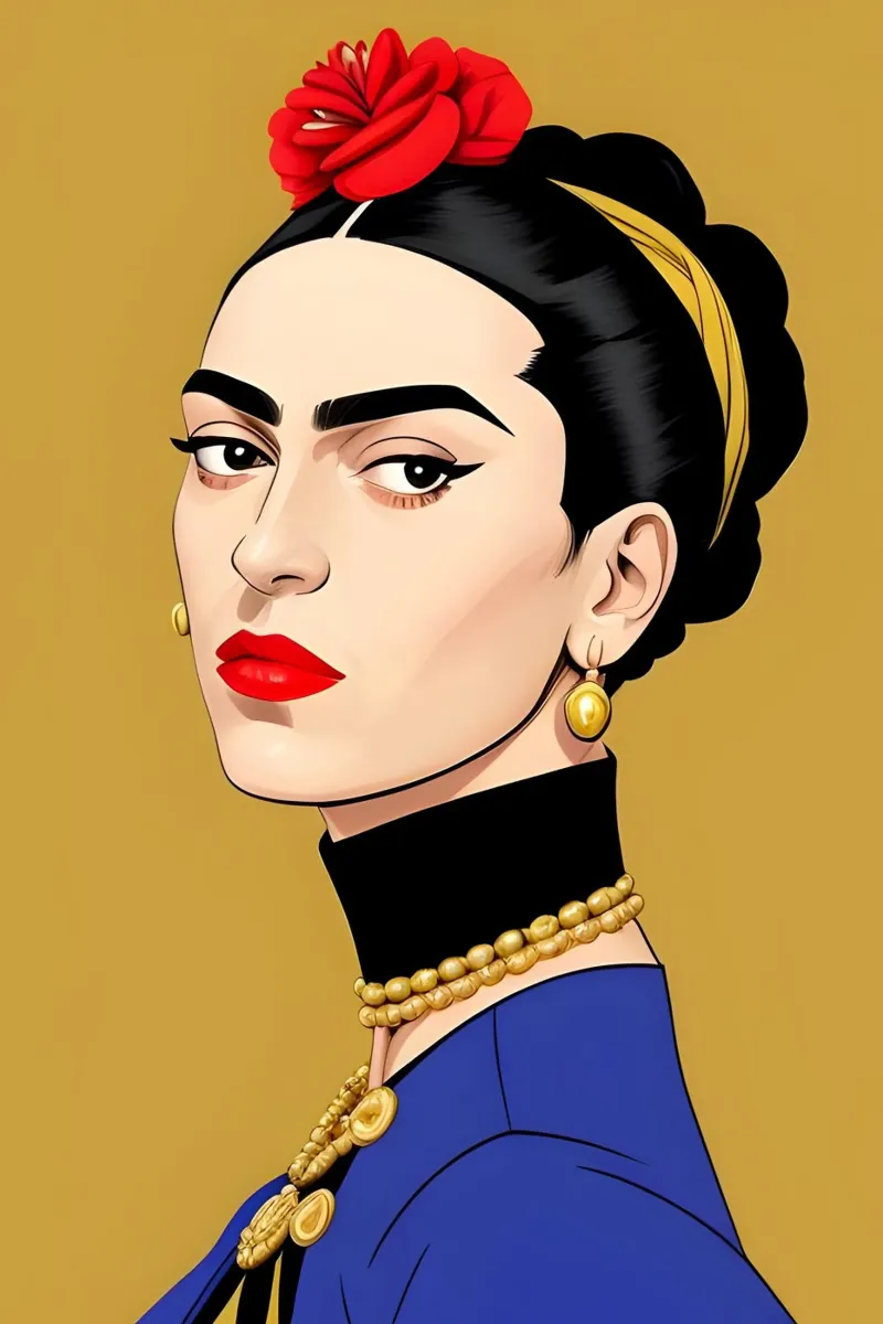 RITRATTO DI FRIDA KAHLO carta hahnemühle da ART DECO