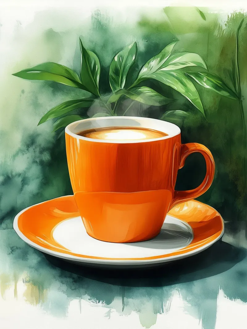 Tasse orange carta hahnemühle da Spice & Style